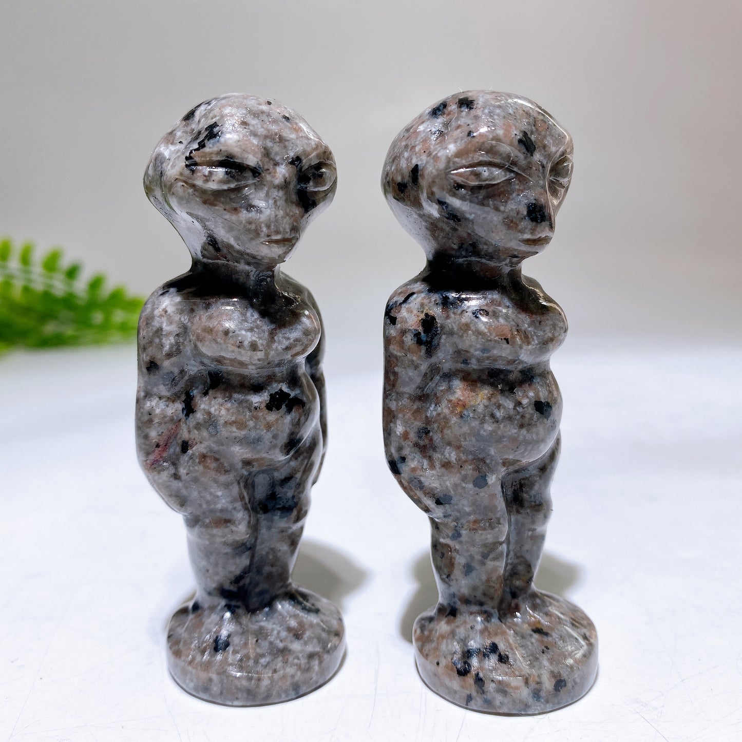 3.2" UV Reactive Yooperlite Alien Carving Crystal Healing Bulk Wholesale