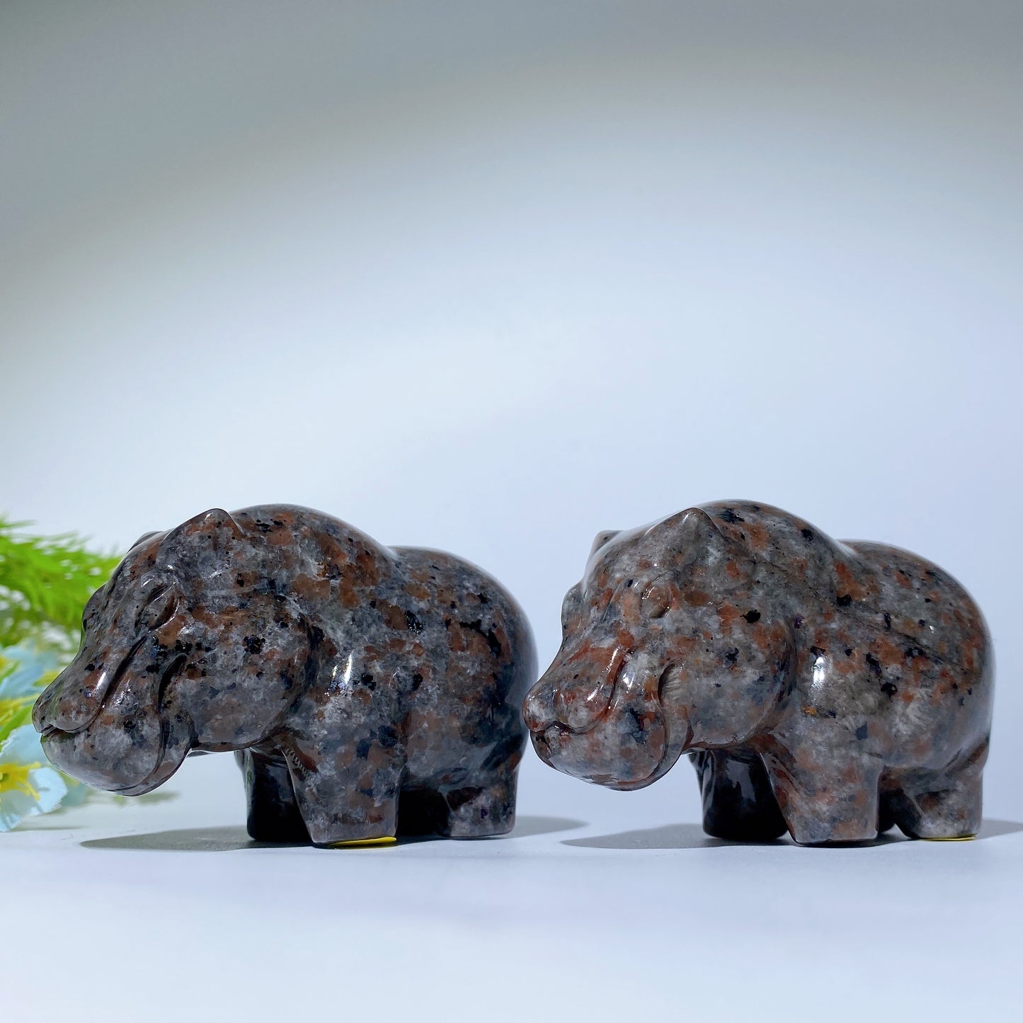 3.0" UV Reactive Hippo Carvings Bulk Wholesale