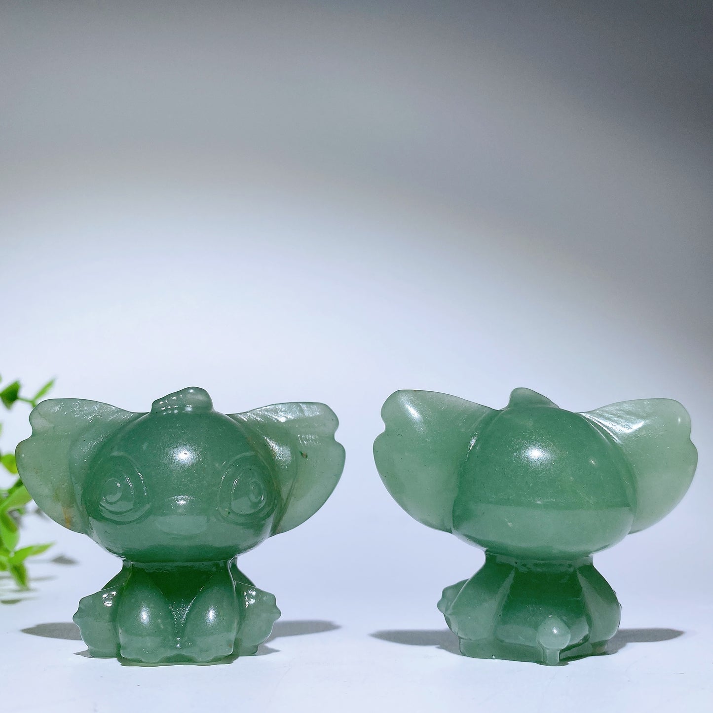 2.5" Green Aventurine Orange Calcite Cartoon Carvings Bulk Wholesale