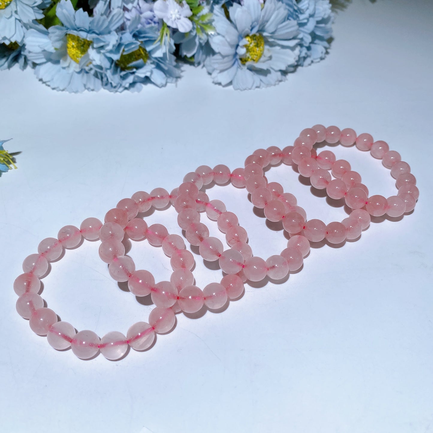 10mm Dark Rose Quartz Bracelet Crystal Healing Bulk Whoelsale