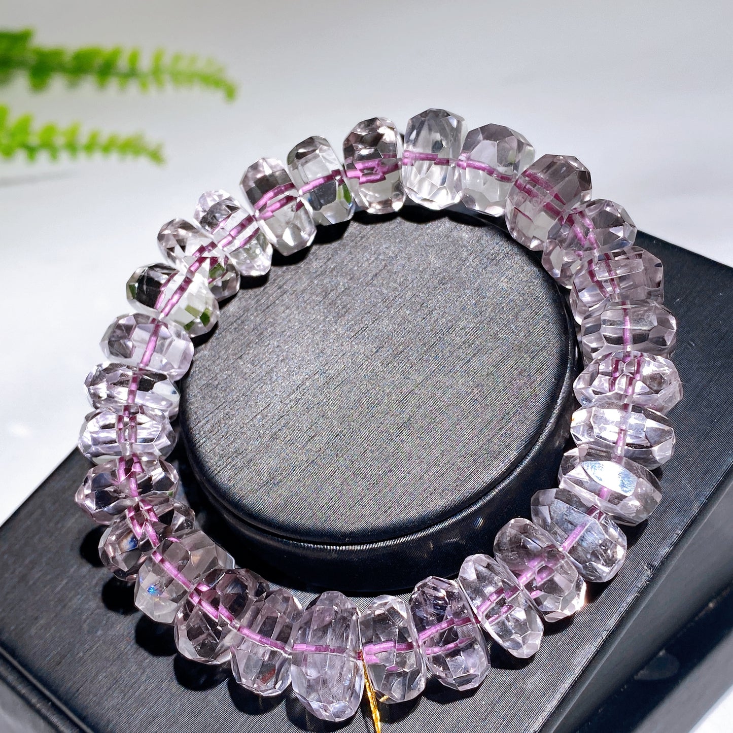 10-12mm Faceted Lavender Pink Amethyst Bracelet Wholesale