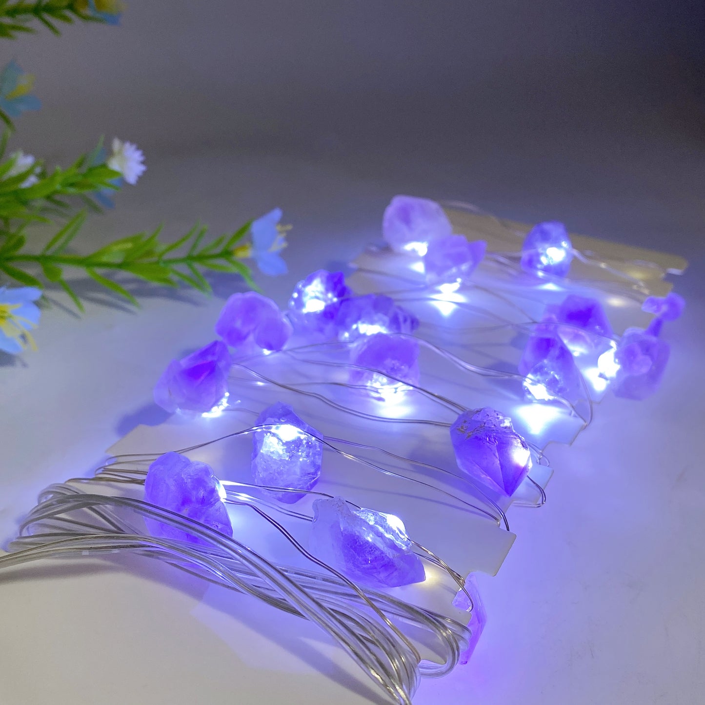 Raw Crystal LED Light String for Christmas Decoration Bulk Whiolesale