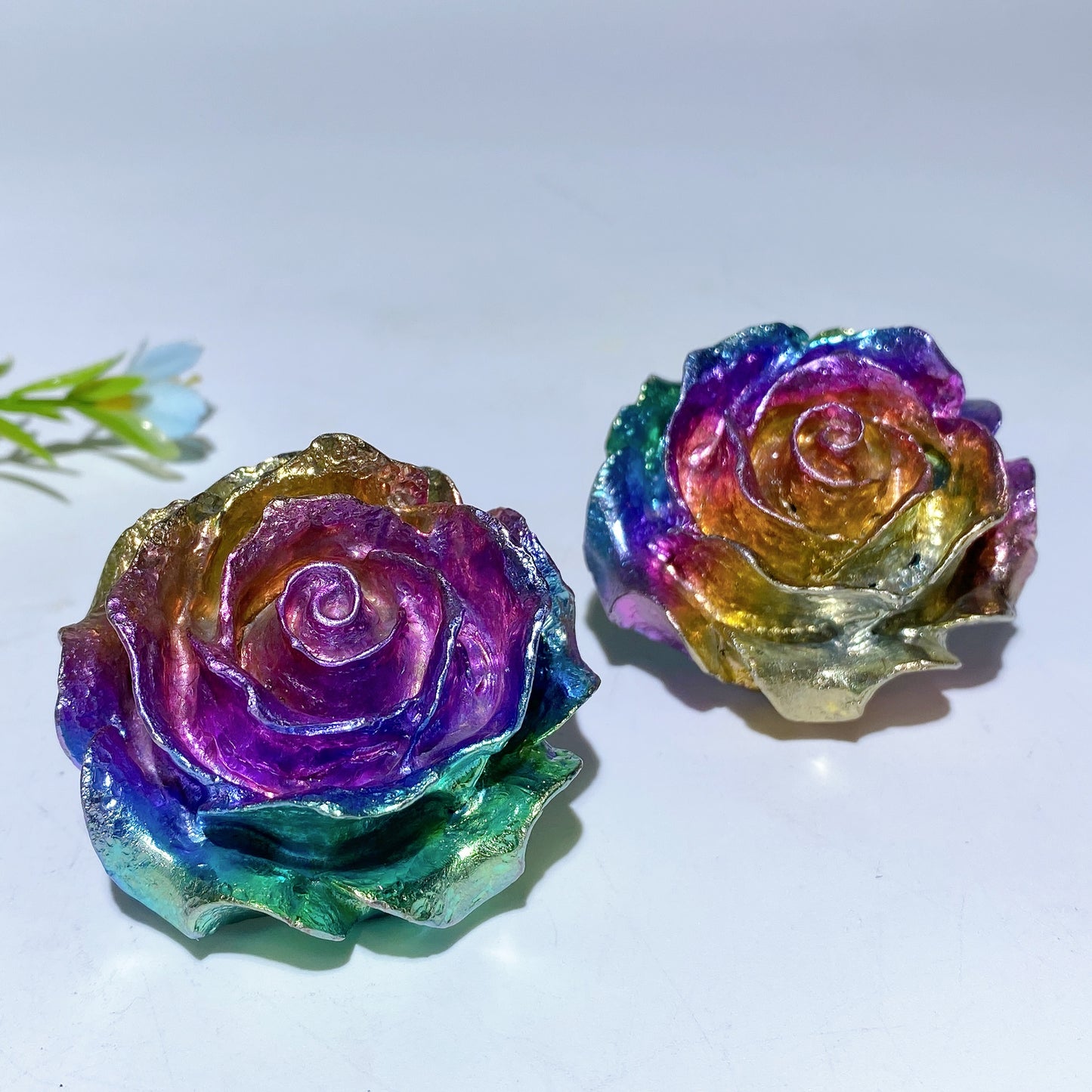 1.8" Bismuth Flower Carvings Bulk Wholesale