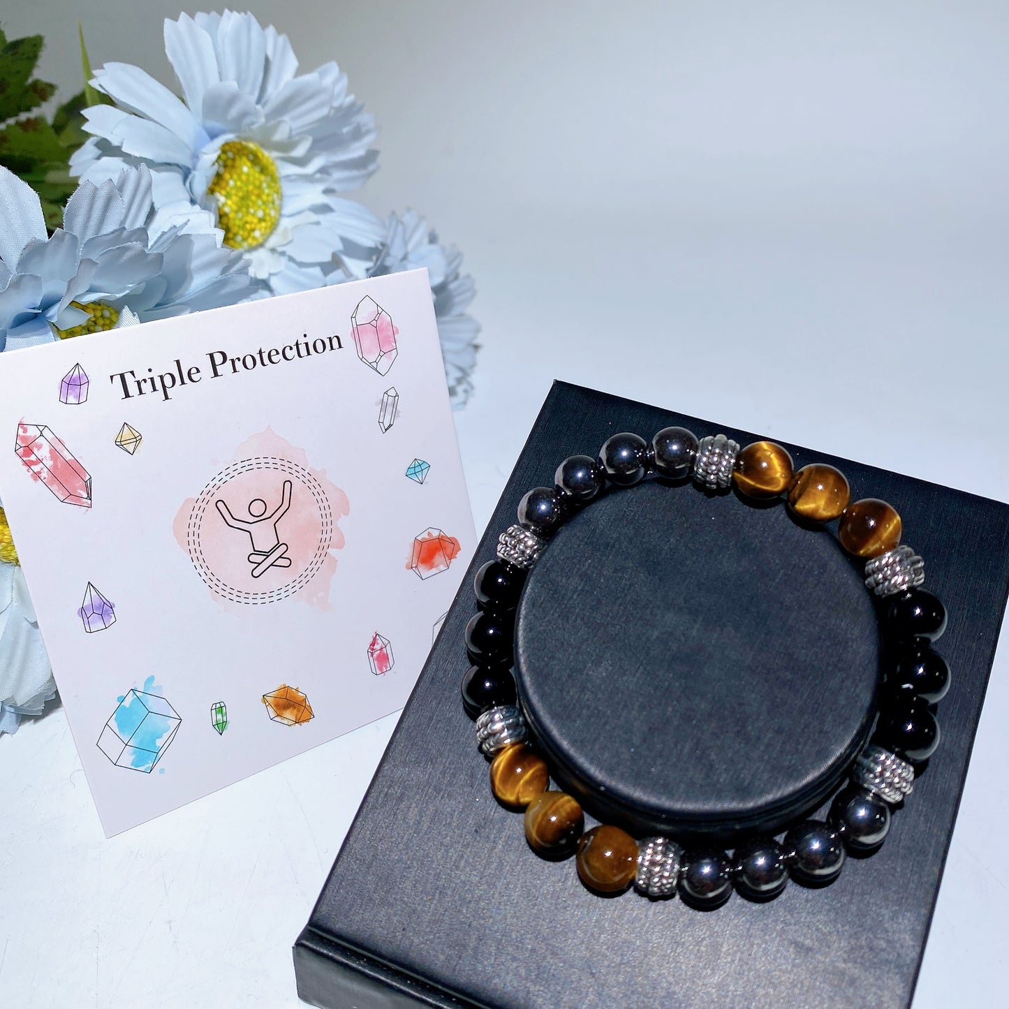 8mm Mixed Crystal Bracelet Bulk Wholesale