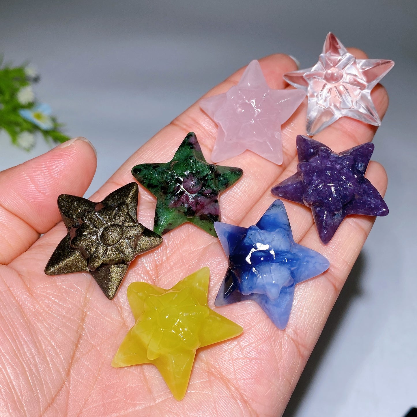1.1" Crystal Staryu Pokemon Series Carving Bulk Wholesale