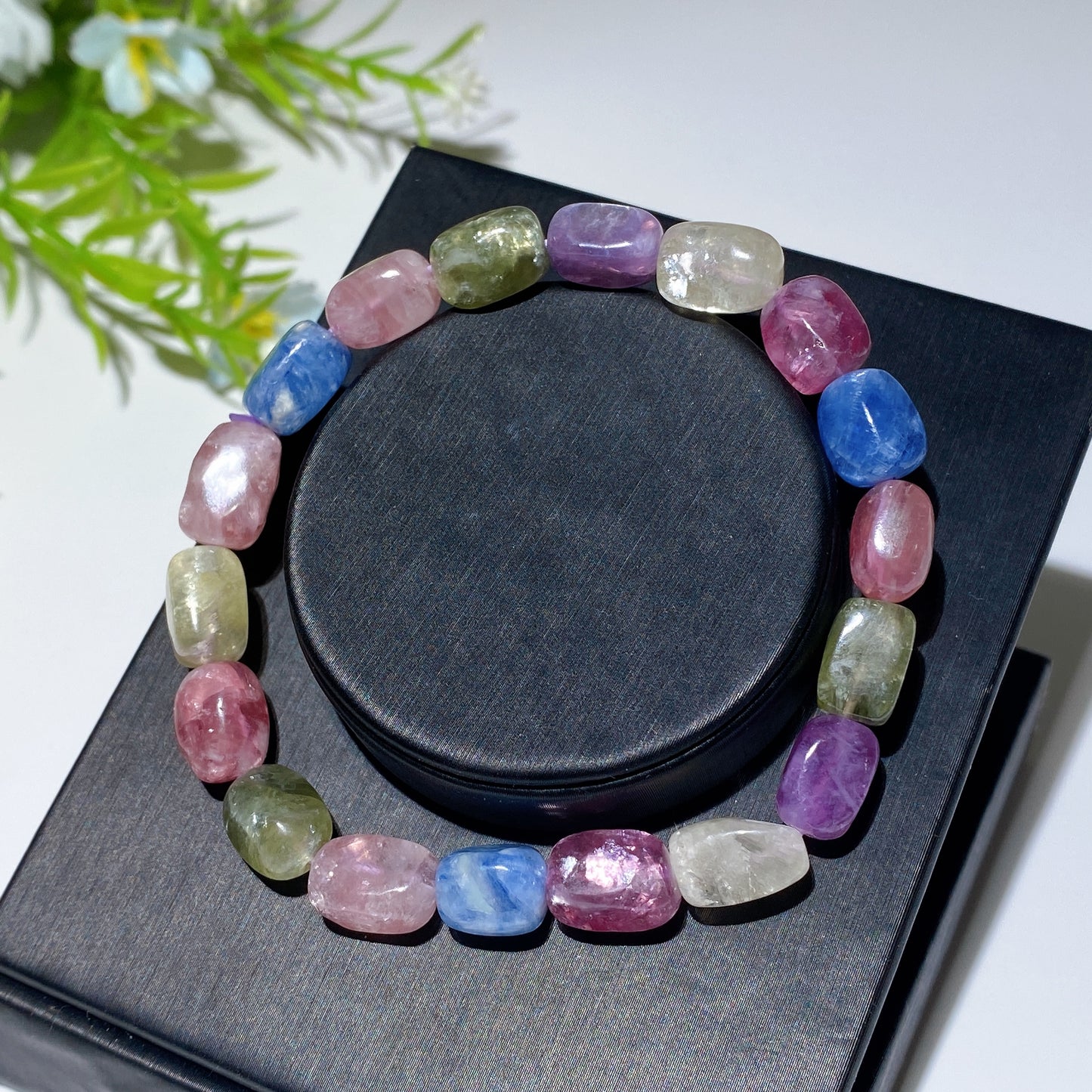 10mm Purple Mica Green Mica Yellow Mica & Kyanite Bracelet Crystal Healing Bulk Wholesale