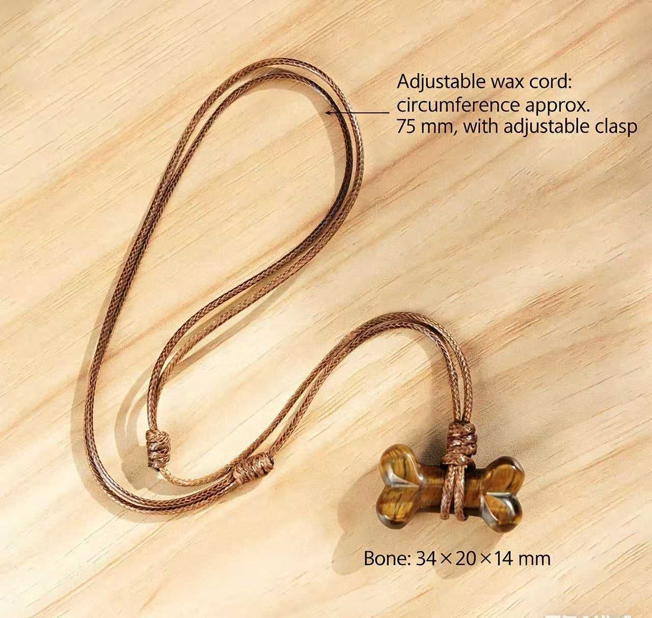 Pet Natural Crystal Bone Necklace Gift Box – Wear the Bond with Your Furry Friend