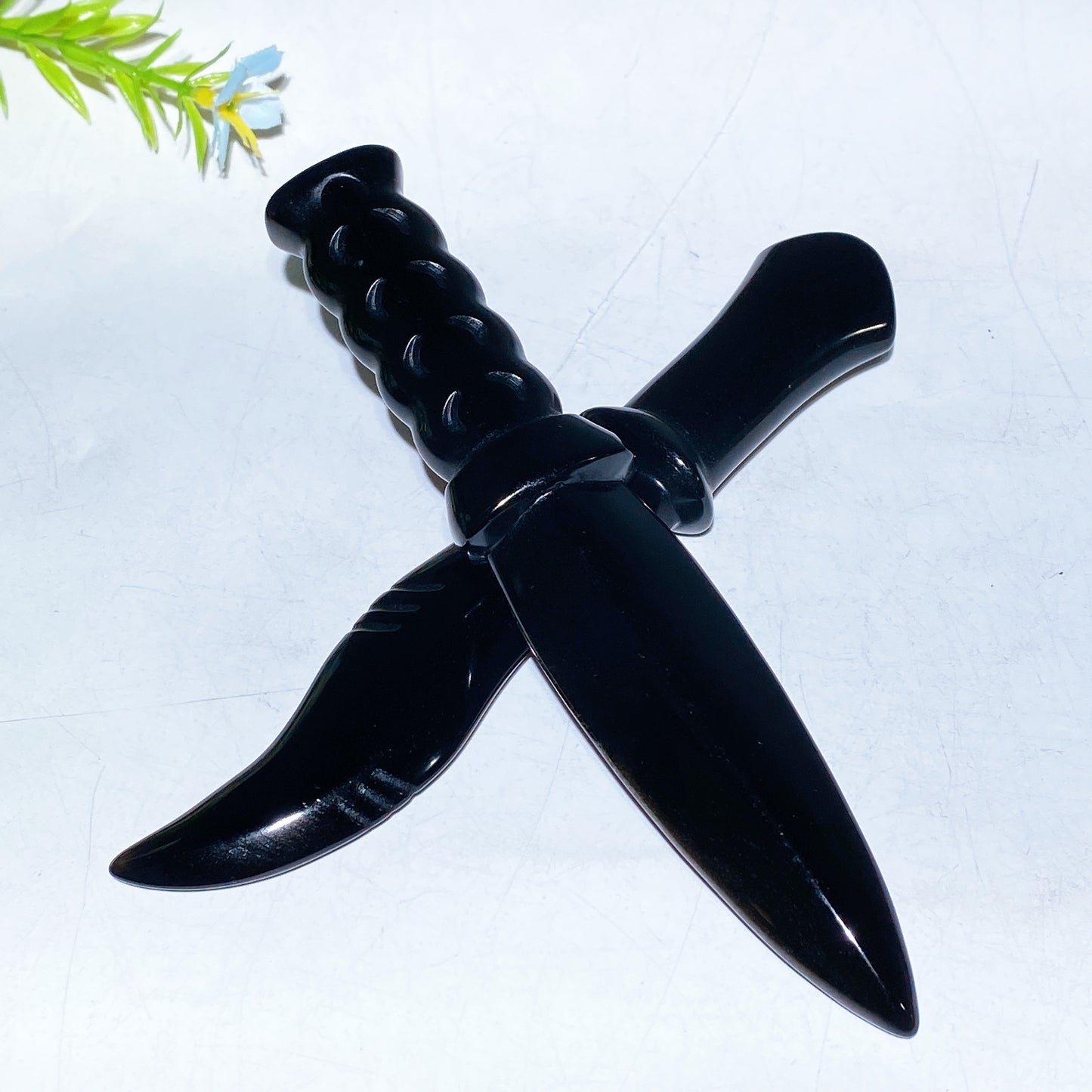 Black Obsidian Dagger Carving Crystal Healing Bulk Wholesale