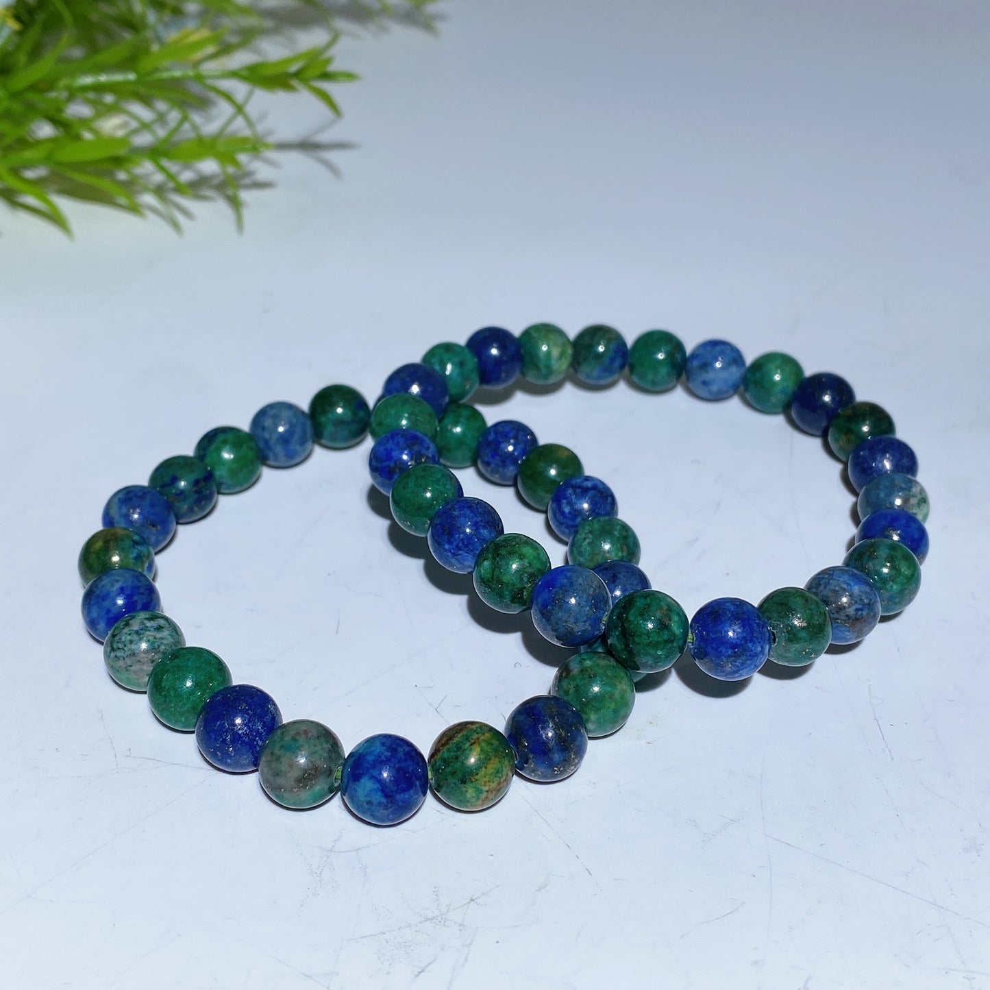 8mm Azurite Bracelet Crystal Healing Bulk Wholesale