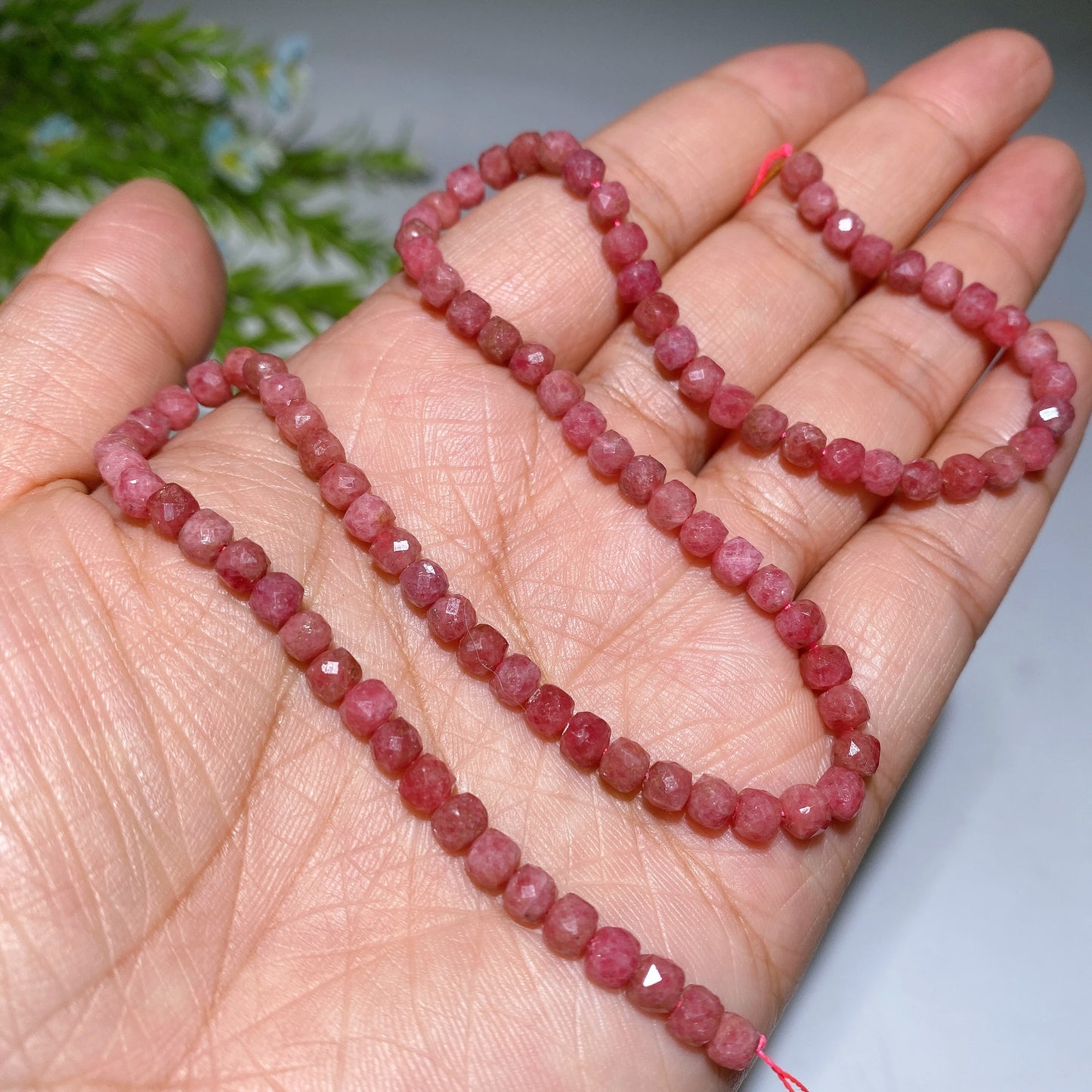4mm Crystal Faceted Cube Bead String Crytal Healing Bulk Wholesale