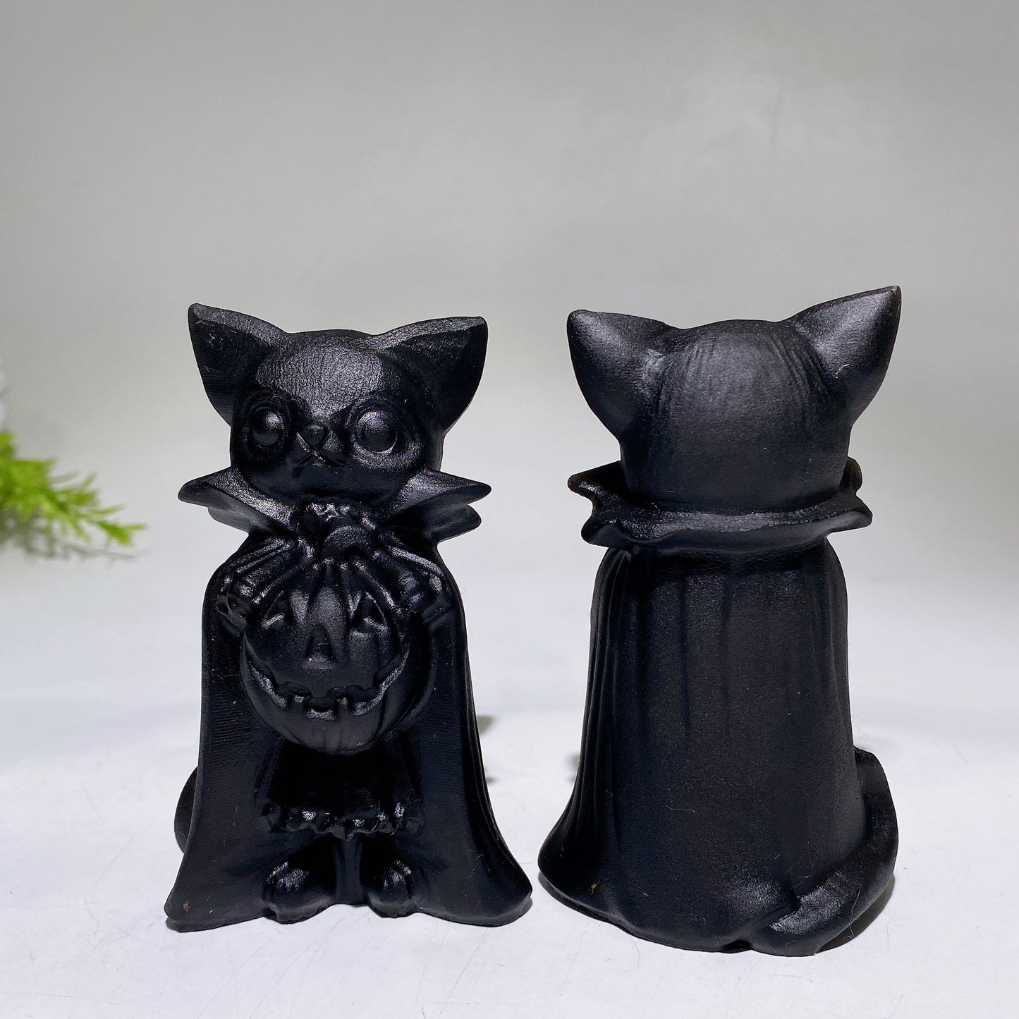 Black Obsidian Raven Owl Ghost Cat Pumpkin Carving 1 Piece Crystal Healing Bulk Wholesale