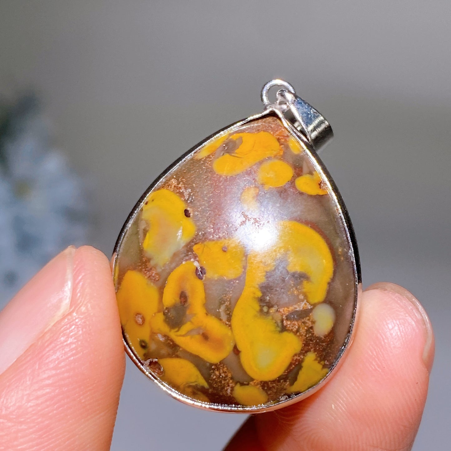 Blue Aventurine Fruit Jasper Pendant Crystal Healing Bulk Wholesale