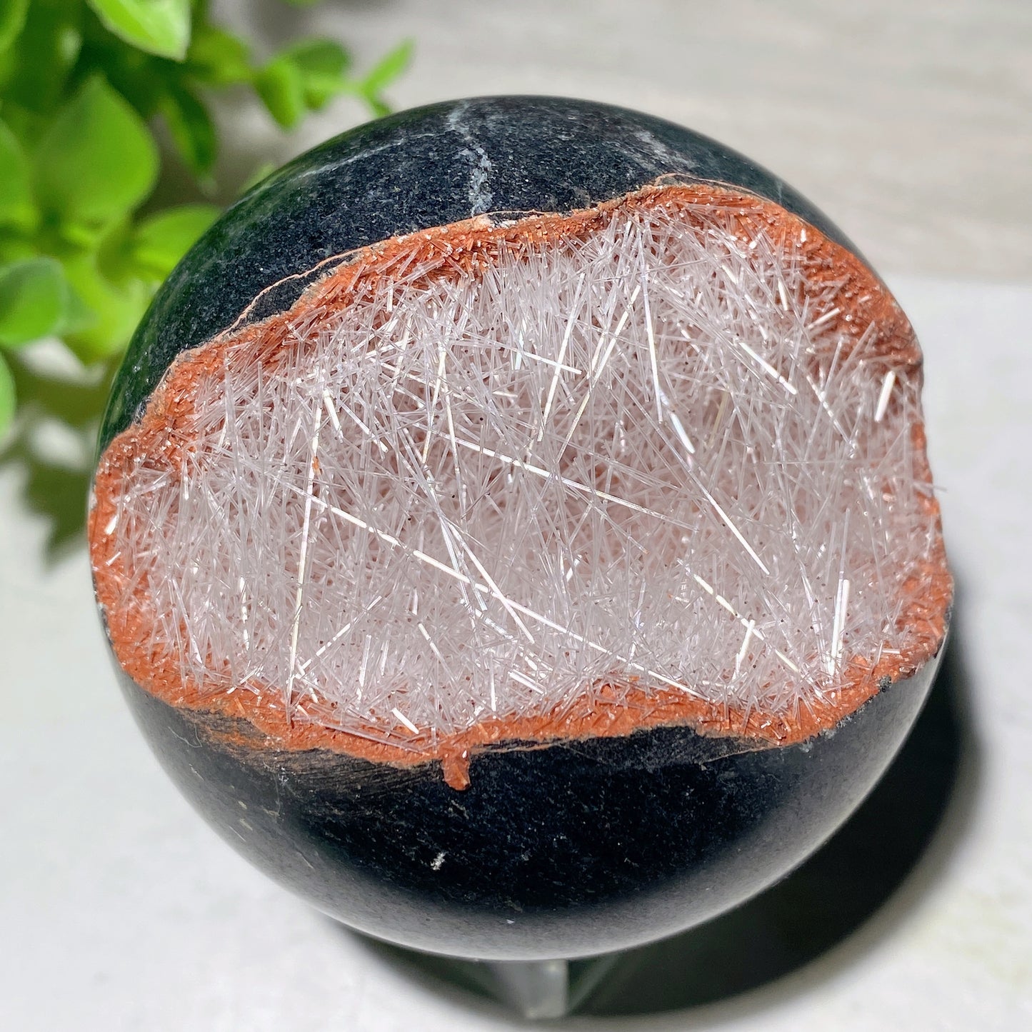 2.3"-2.5"  Newberyite In Jade Sphere Bulk Wholesale