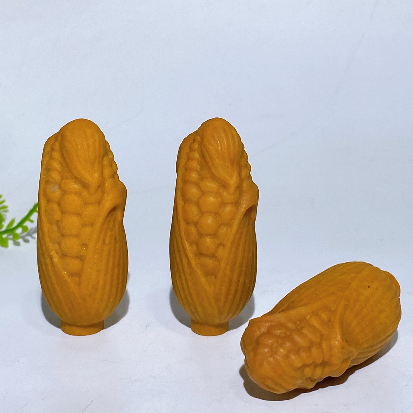 2.4" Yellow Jade Corn Vegetable Carving Crystal Healing Bulk Wholesale