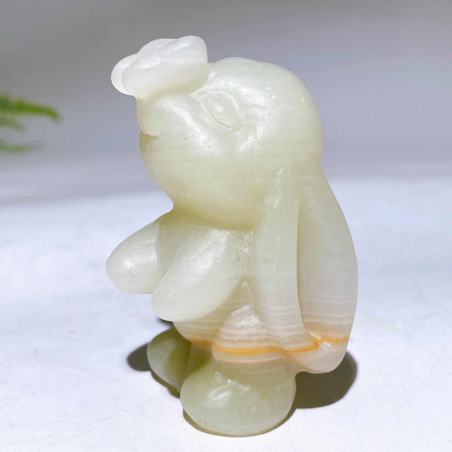 2.6" Crystal butterfly Hovering Over Rabbit Nose Carving Crystal Healing Bulk Wholesale