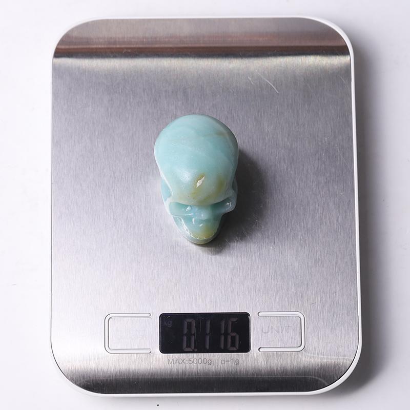 2" Caribbean Calcite Skull Crystal Carvings Best Crystal Wholesalers