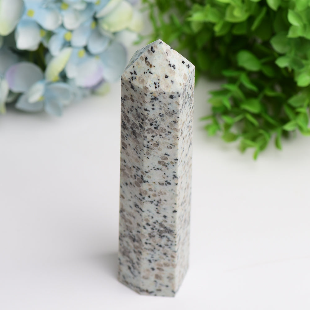 6.0"-8.0" Kiwi Jasper Crystal Tower Buk Crystal wholesale suppliers