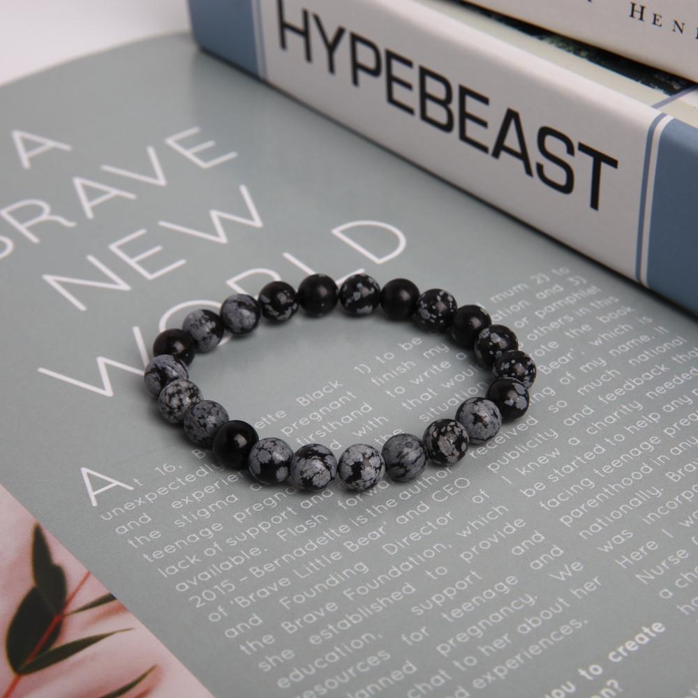8mm Snowflake Jasper Crystal Bracelet Best Crystal Wholesalers