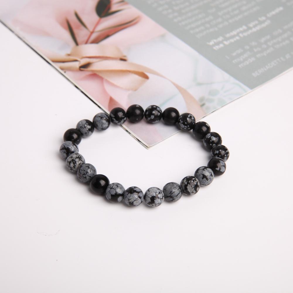 8mm Snowflake Jasper Crystal Bracelet Best Crystal Wholesalers