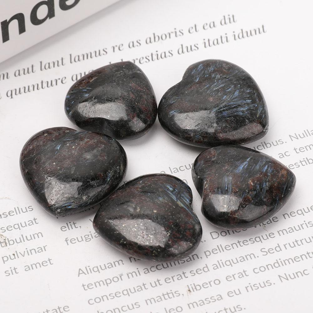 Astrophylite Heart Shape Carvings Set of 5 Best Crystal Wholesalers