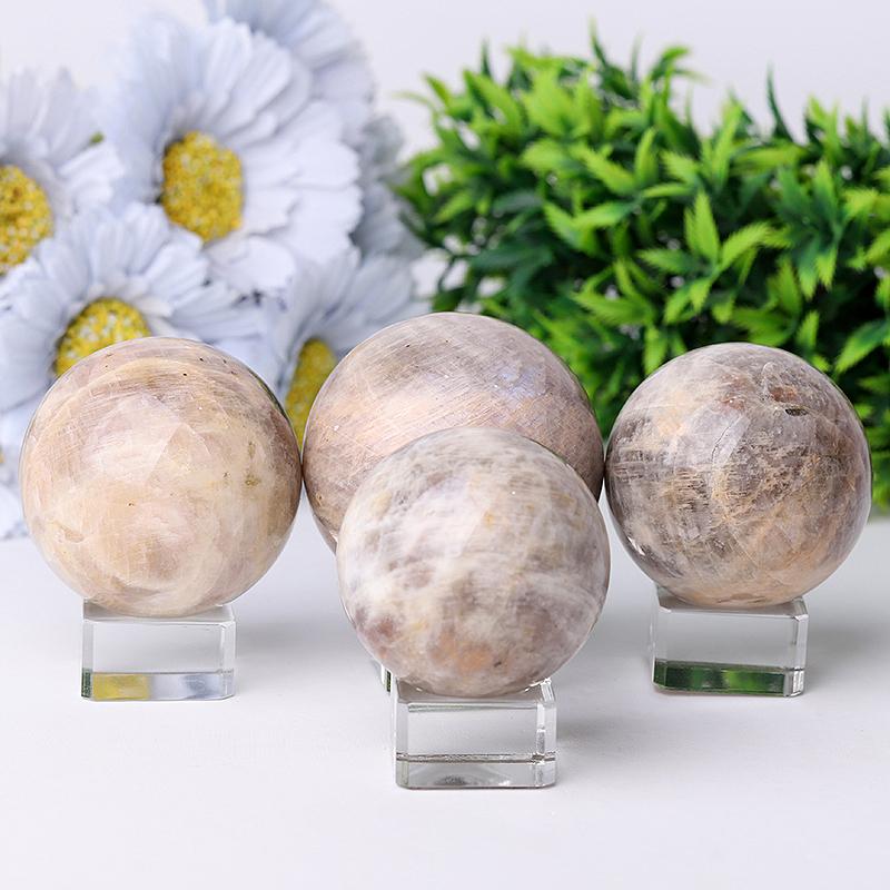 2"-4" Moonstone Crystal Sphere Best Crystal Wholesalers