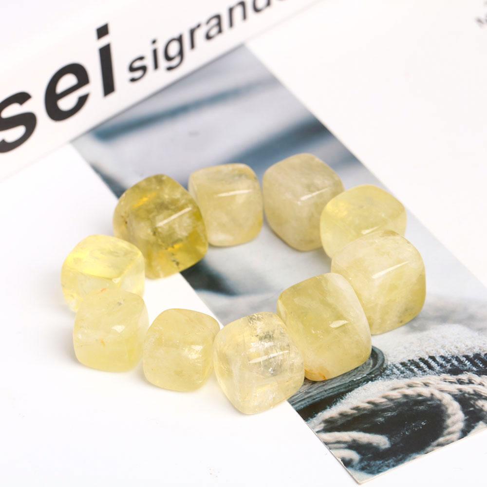 Citrine Crystal- Cubes bulk in Bulk, Wholesale & Free Shipping