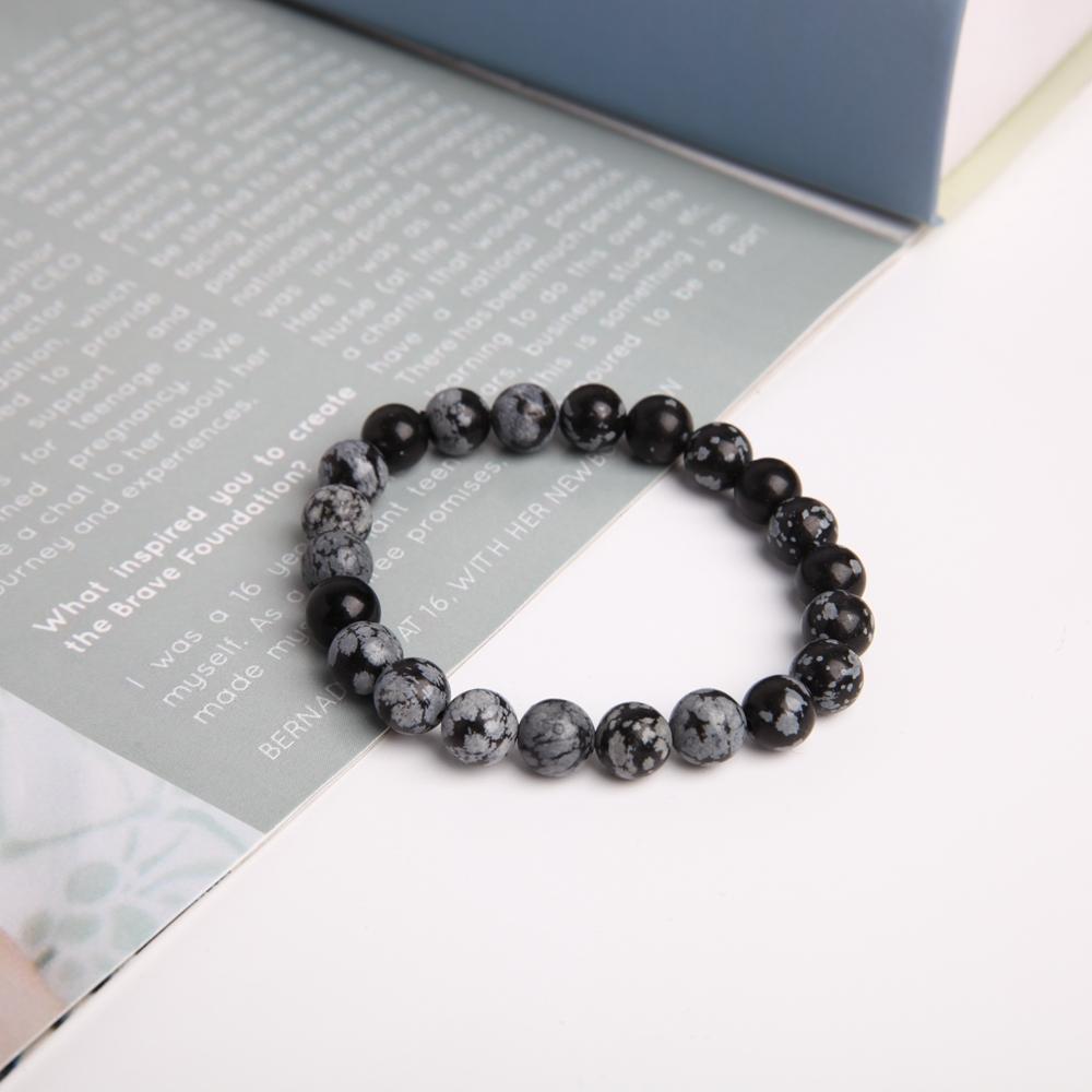 8mm Snowflake Jasper Crystal Bracelet Best Crystal Wholesalers