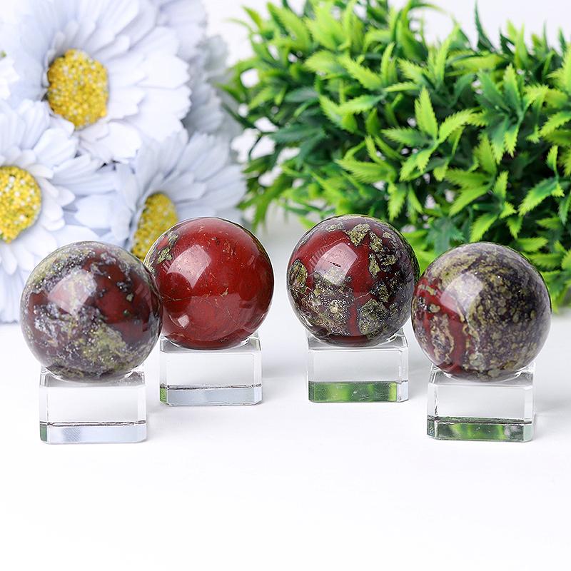 1.5" Dragon Blood Stone Crystal Sphere Best Crystal Wholesalers
