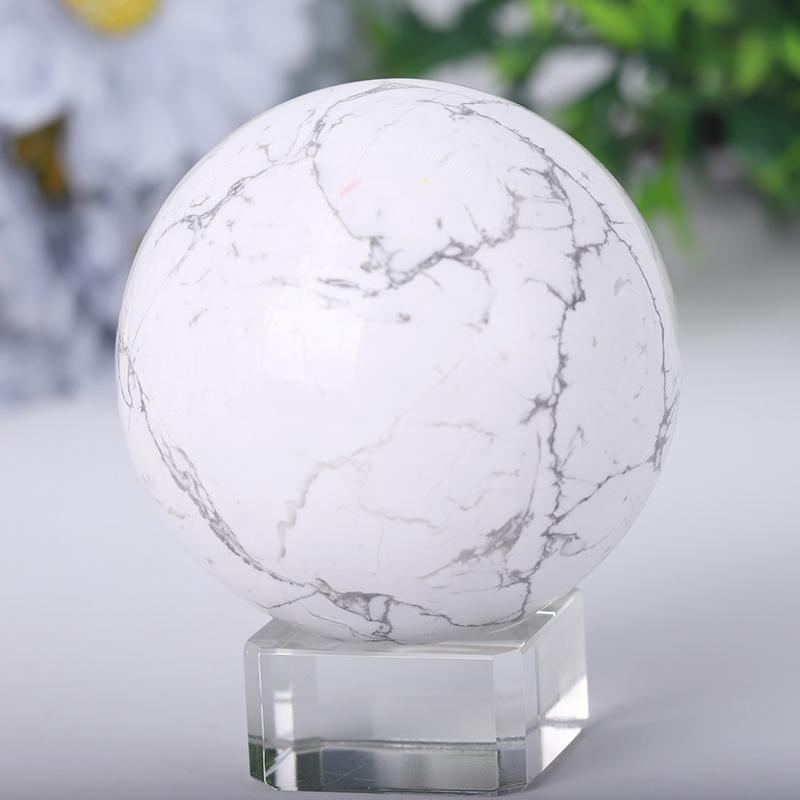 2.0"-4.0" Howlite Sphere Best Crystal Wholesalers