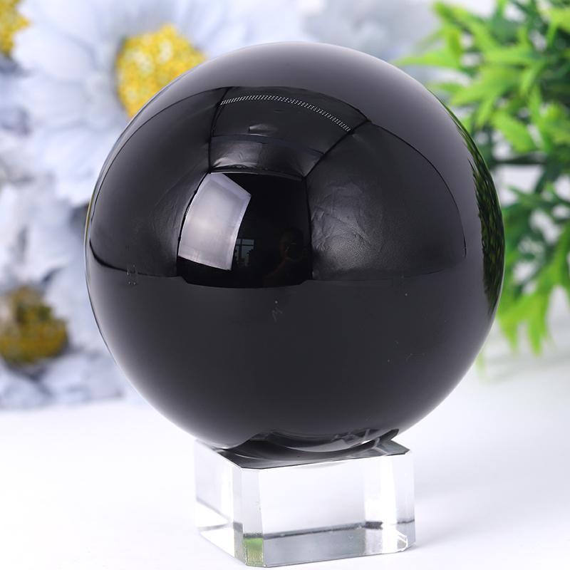 2.0"-4.0" Black Obsidian Sphere Best Crystal Wholesalers