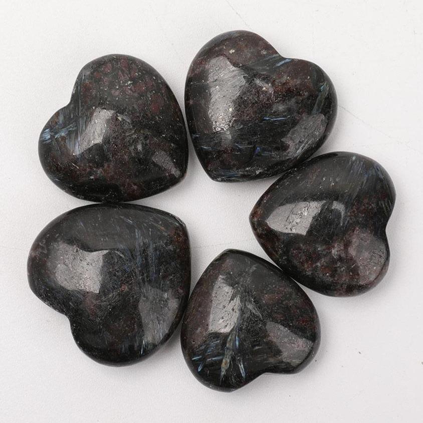 Astrophylite Heart Shape Carvings Set of 5 Best Crystal Wholesalers