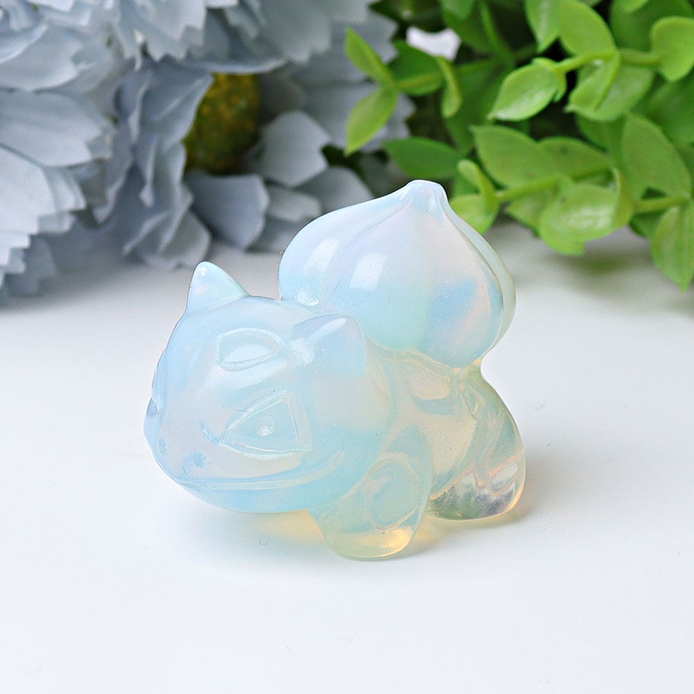 1.8" Bulbasaur Crystal Carvings Cartoon Bulk Best Crystal Wholesalers