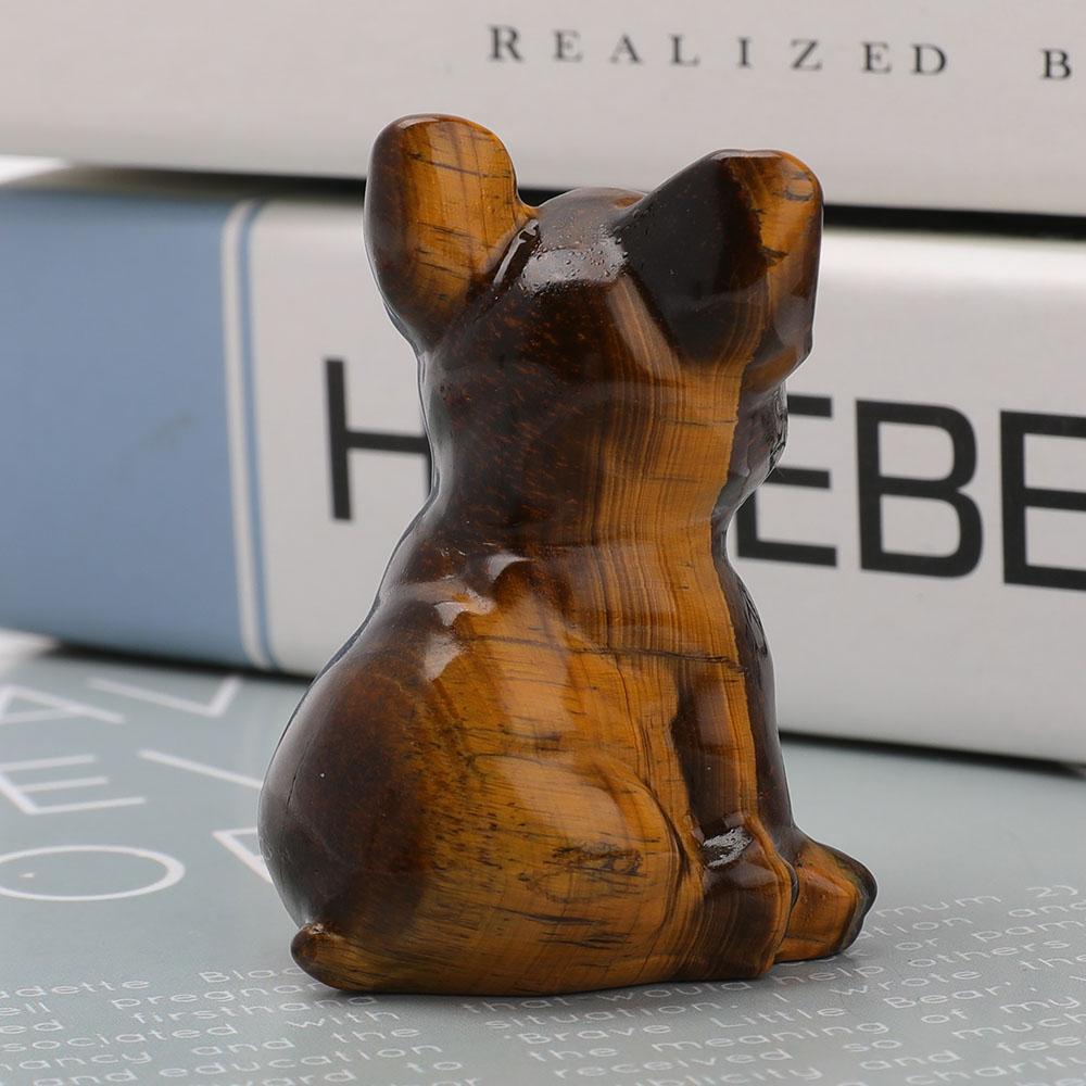 Tiger Eye Bull Dog Carvings Animal Bulk Best Crystal Wholesalers