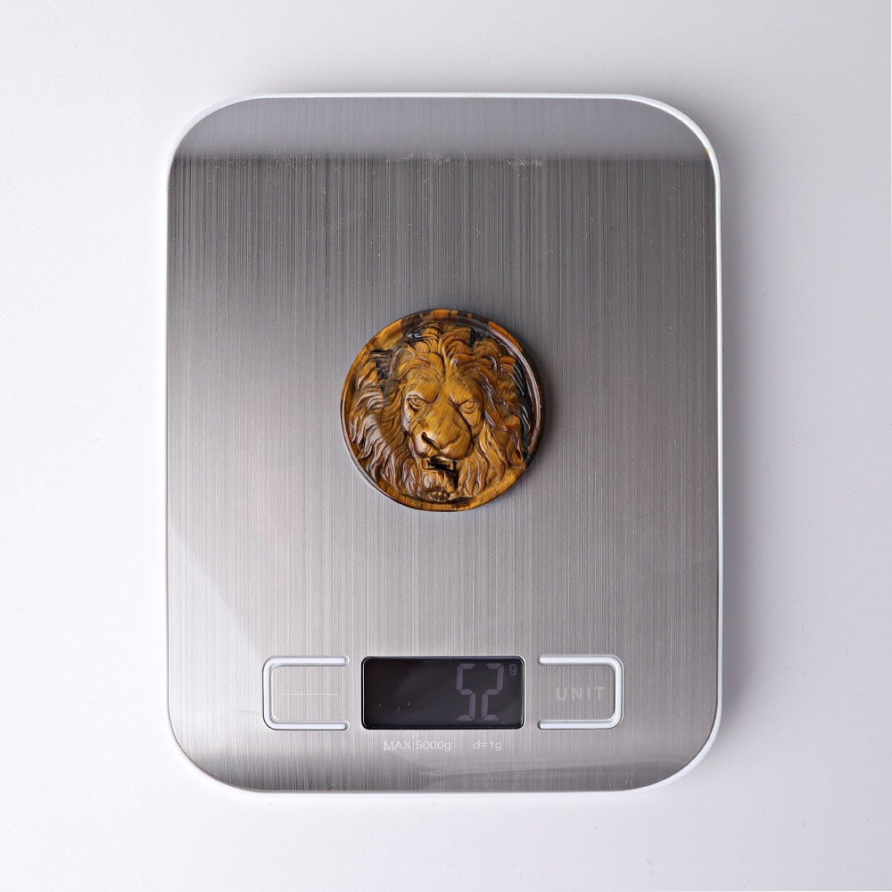 2" Round Lion Totem Crystal Carvings Animal Bulk Best Crystal Wholesalers