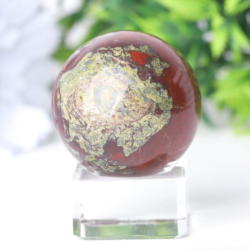 1.5" Dragon Blood Stone Crystal Sphere Best Crystal Wholesalers