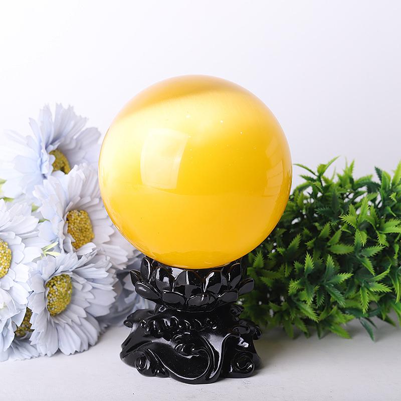 95mm Cat Eye Crystal Spheres Best Crystal Wholesalers