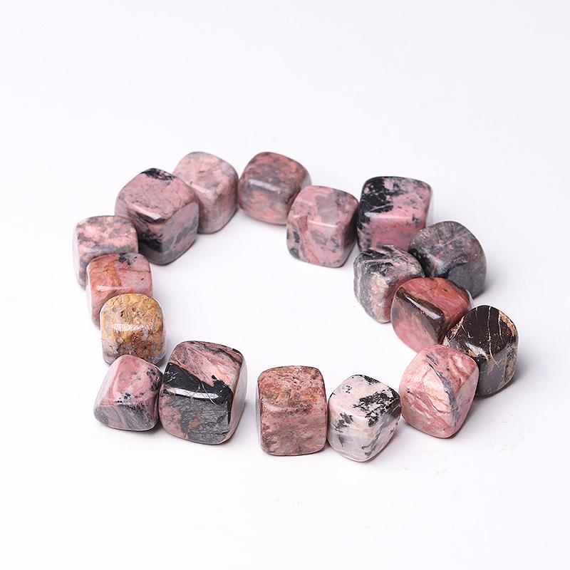 Rhodonite bulk tumbled Cube Crystals in Bulk & Wholesale