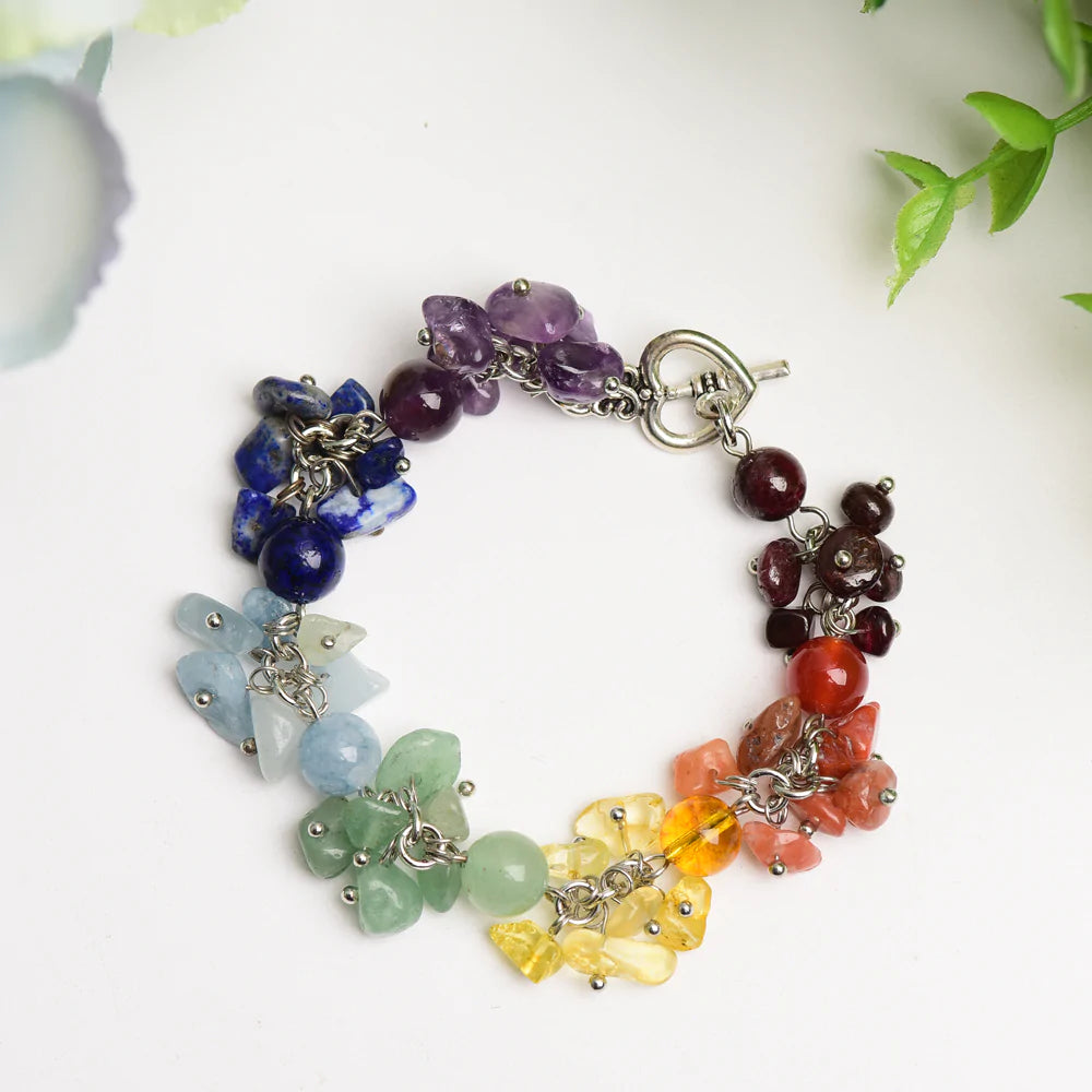 Chakra Drilled Chips Bracelet For Sale in Bulk- Wholesale