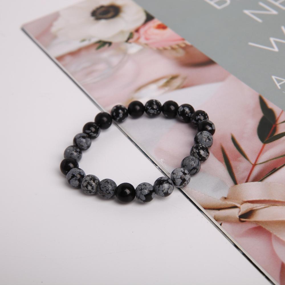 8mm Snowflake Jasper Crystal Bracelet Best Crystal Wholesalers