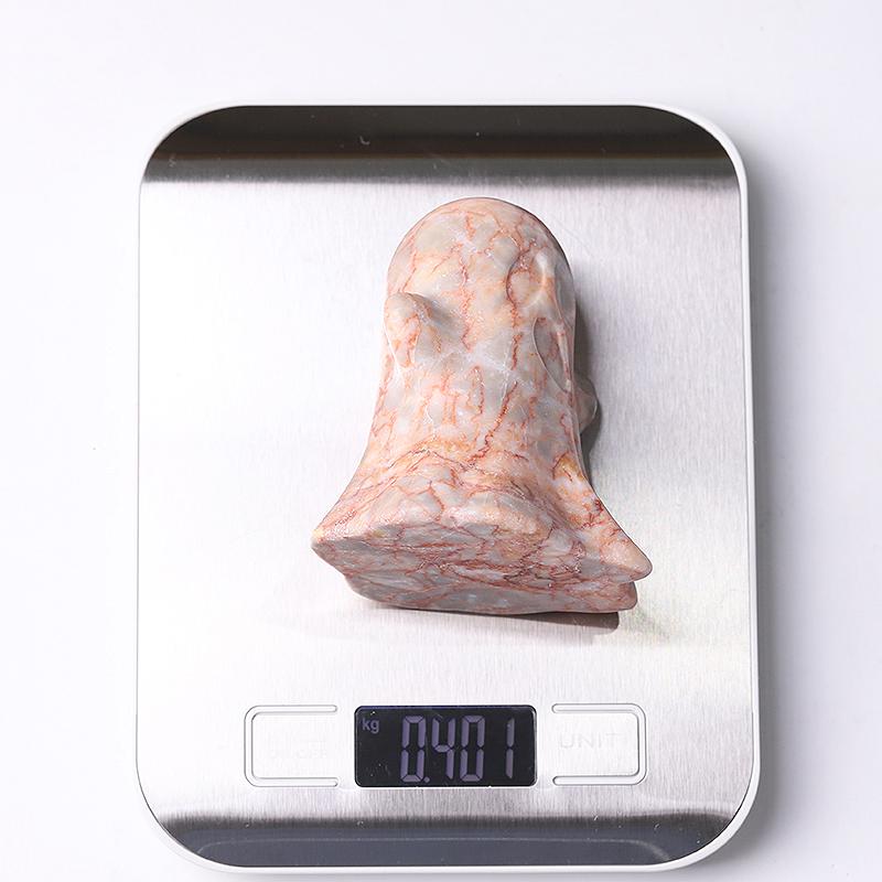 3.4" Red Line Ghost Crystal Carvings for Halloween Best Crystal Wholesalers