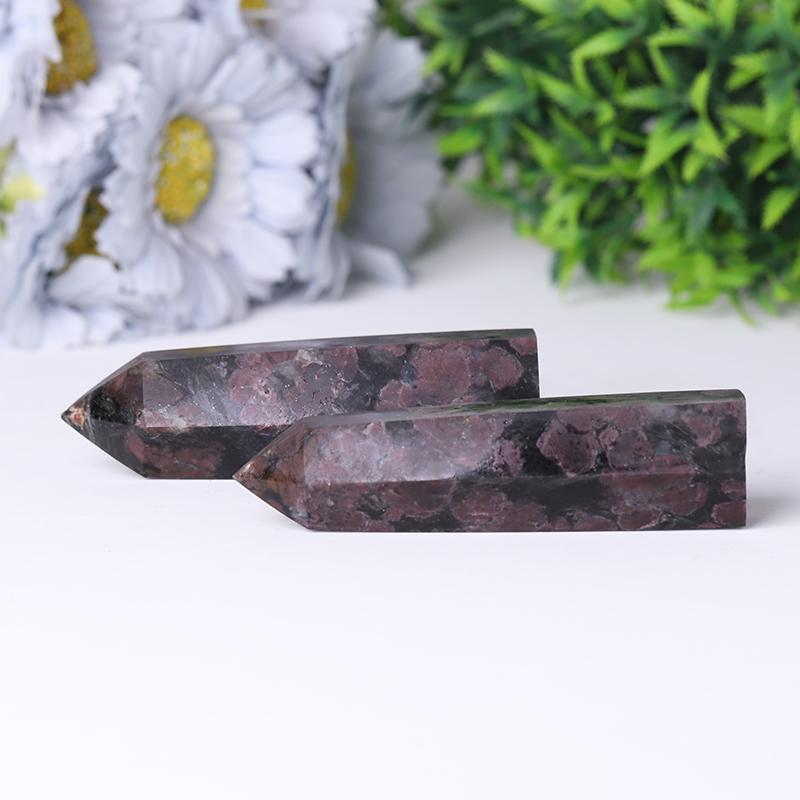 Natural High Quality Astrophlite with Garnet Towers Points Bulk for Fengshui Decoration Best Crystal Wholesalers