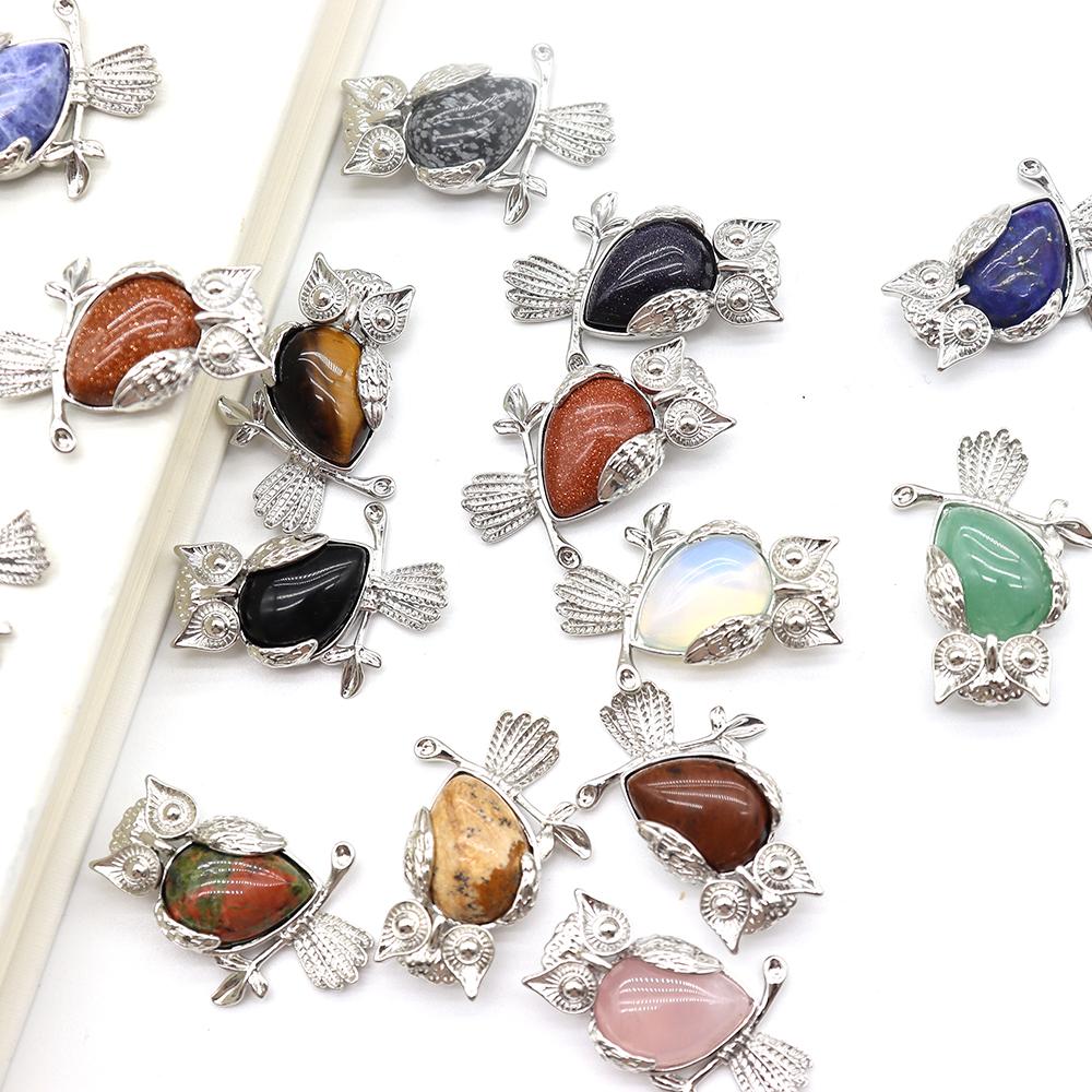 Crystal Stone Owl Pendants Best Crystal Wholesalers