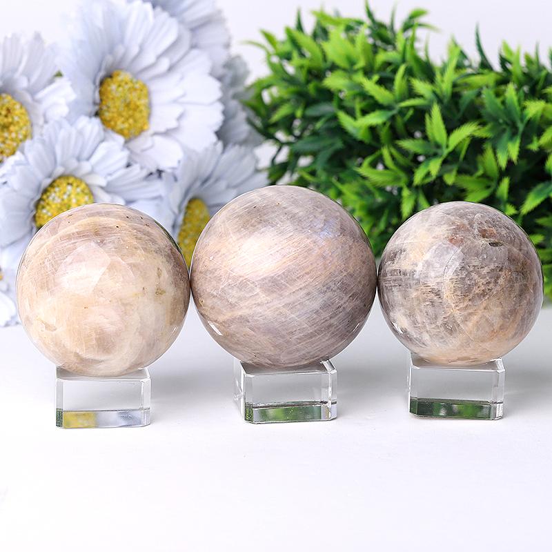 2"-4" Moonstone Crystal Sphere Best Crystal Wholesalers