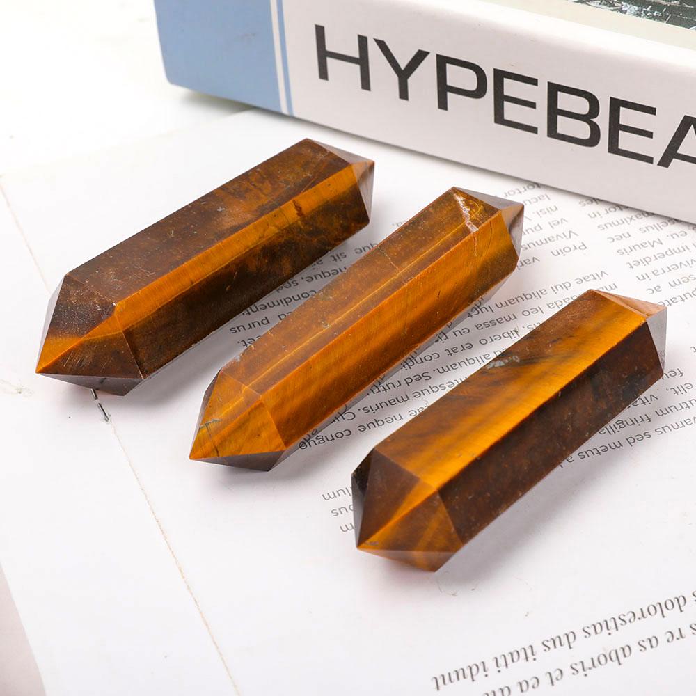 Tiger Eye Double Terminated Towers Points Bulk Best Crystal Wholesalers