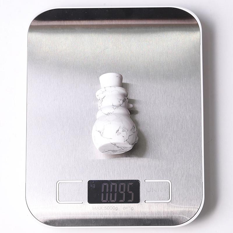 2.35" Howlite Snowman Crystal Carvings Best Crystal Wholesalers
