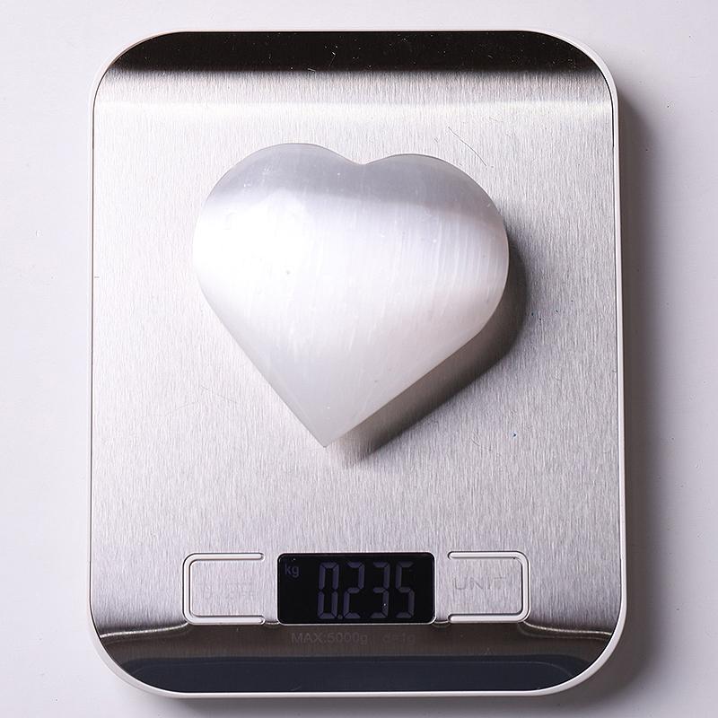3" Selenite Heart Shape Carving Bulk Best Crystal Wholesalers