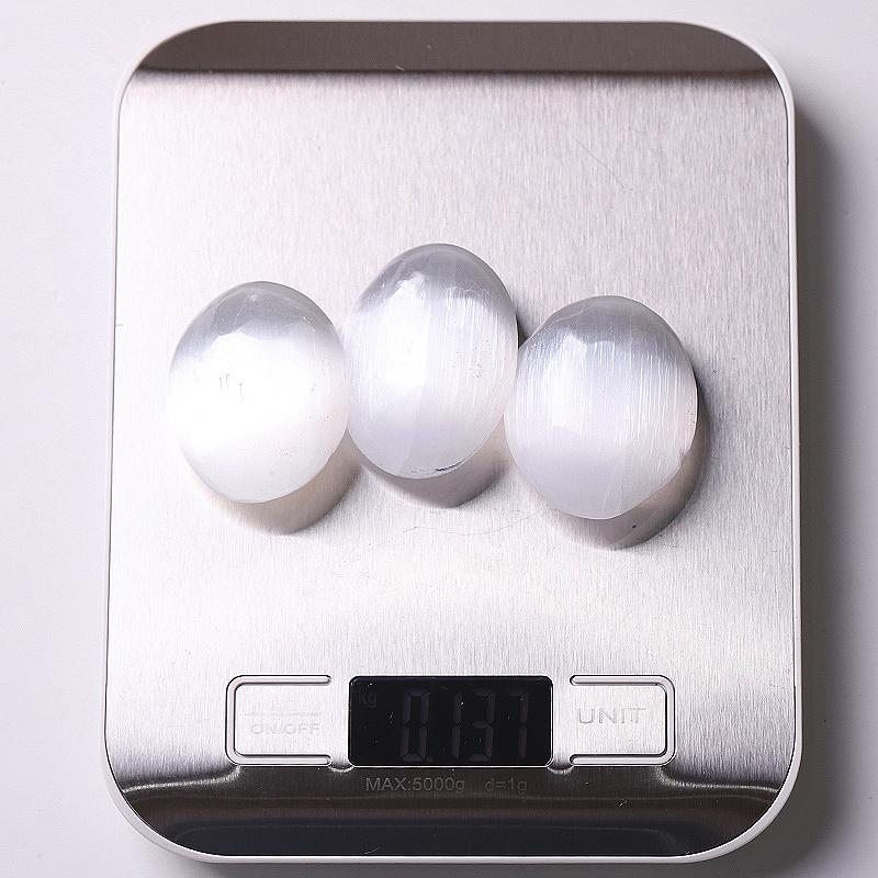 2" Selenite Palm Stones Bulk Best Crystal Wholesalers