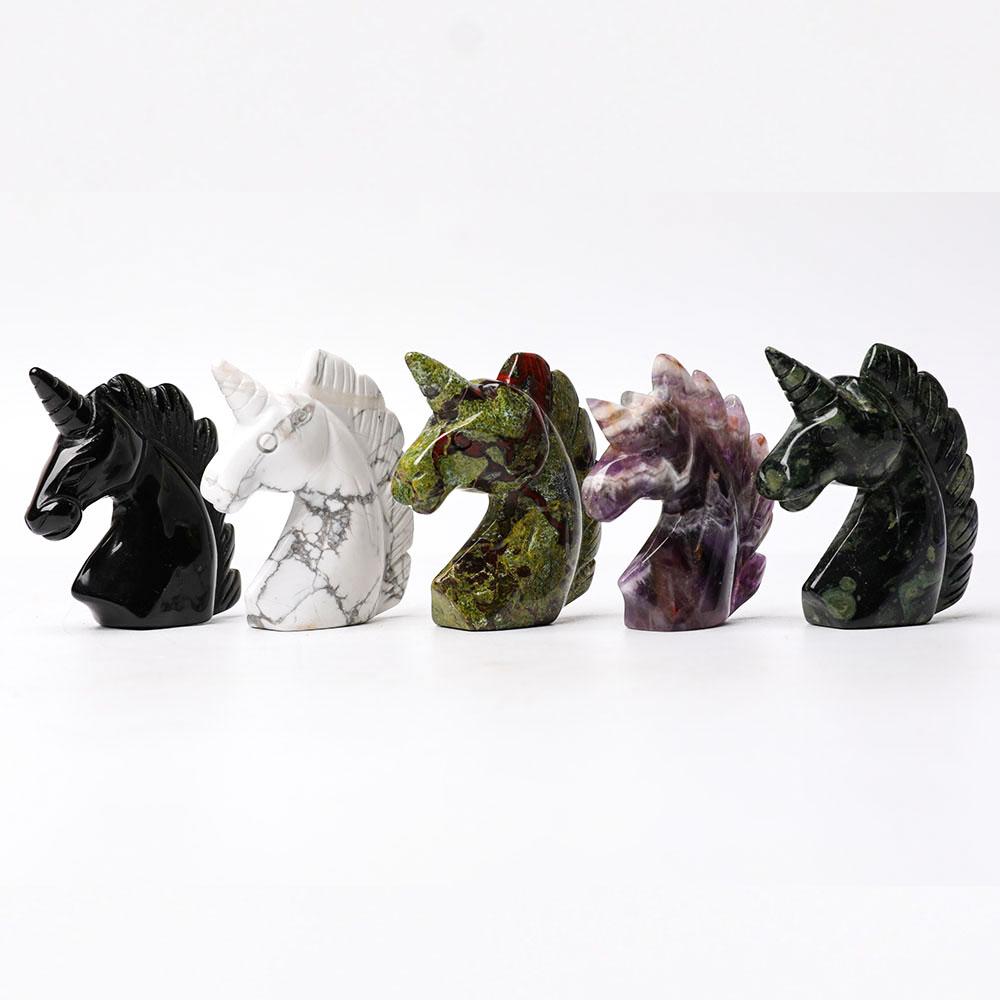 2.0" Dragon Bloodstone Unicorn Carvings Animal Bulk Best Crystal Wholesalers