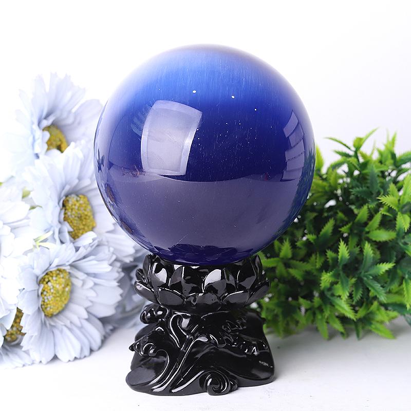 95mm Cat Eye Crystal Spheres Best Crystal Wholesalers