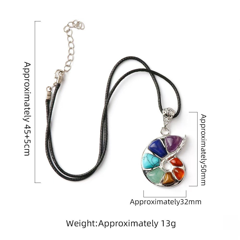 32mm  Chakra Shell Pendant Bulk Wholesale